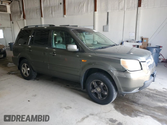 2006 Honda Pilot EX-L with VIN 5FNYF18636B003341, listed as a Copart auction lot 55510075 with 208,816 mi miles and Clean Title. Bid and sale history available at DreamBid. Image 4.