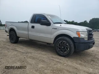 2014 Ford F-150 XL with VIN 1FTMF1CM9EKF29947, listed as a Copart auction lot 57412785 with 250,470 mi miles and Salvage title. Bid and sale history available at DreamBid. Image 4.