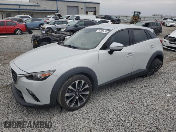2019 Mazda CX-3 Touring with VIN JM1DKDC75K0403406, listed as a Copart auction lot 86049454 with 68,464 mi miles and Salvage Title. Bid and sale history available at carsss.com. Image 1.