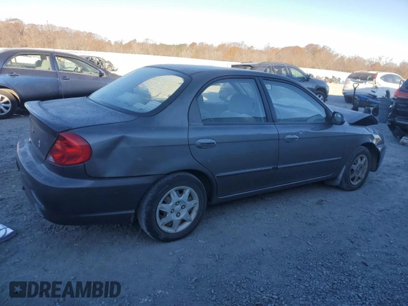 2003 Kia Spectra with VIN KNAFB121235248271, listed as a Copart auction lot 82426614 with 151,347 mi miles and Salvage Title. Bid and sale history available at DreamBid. Image 3.