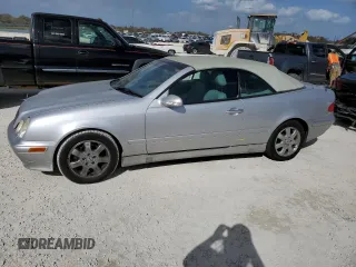 2002 Mercedes-Benz CLK with VIN WDBLK65G92T092886, listed as a Copart auction lot 78297224 with Not Provided miles and Salvage Title. Bid and sale history available at carsss.com. Image 1.
