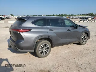 2021 Toyota Highlander XLE with VIN 5TDGZRAHXMS521419, listed as a Copart auction lot 59068364 with 44,634 mi miles and Salvage title. Bid and sale history available at DreamBid. Image 3.