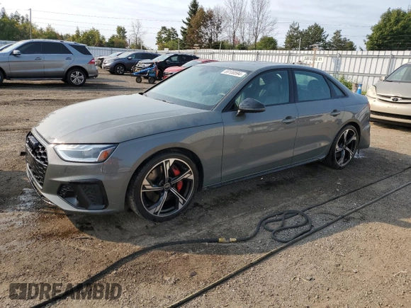 2023 Audi S4 Prestige with VIN WAUC4AF46PA050677, listed as a Copart auction lot 69100594 with 31,643 mi miles and Salvage Title. Bid and sale history available at carsss.com. Image 1.