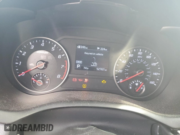2020 Kia Stinger GT-Line with VIN KNAE15LA6L6083307, listed as a Copart auction lot 42766605 with 52,767 mi miles and Salvage Title. Bid and sale history available at DreamBid. Image 9.