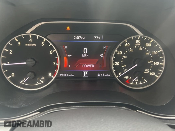 2016 Nissan Maxima S with VIN 1N4AA6AP8GC409491, listed as a Copart auction lot 56022195 with 39,041 mi miles and Clean Title. Bid and sale history available at DreamBid. Image 8.