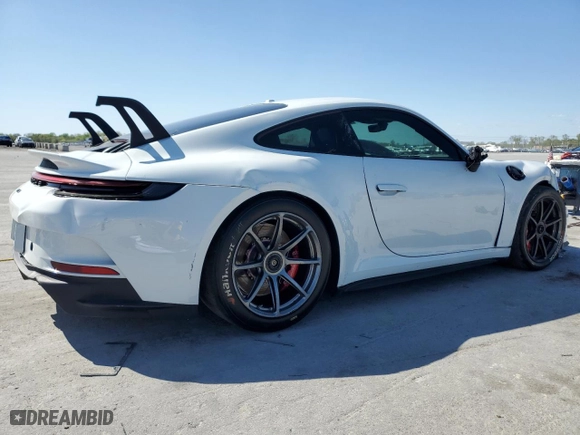 2022 Porsche 911 GT3 with VIN WP0AC2A92NS270167, listed as a Copart auction lot 53393145 with 5,930 mi miles and Clean Title. Bid and sale history available at carsss.com. Image 3.