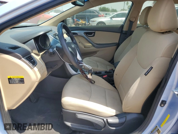 2012 Hyundai Elantra Limited with VIN KMHDH4AE6CU425288, listed as a Copart auction lot 51721515 with 85,174 mi miles and Salvage title. Bid and sale history available at DreamBid. Image 7.