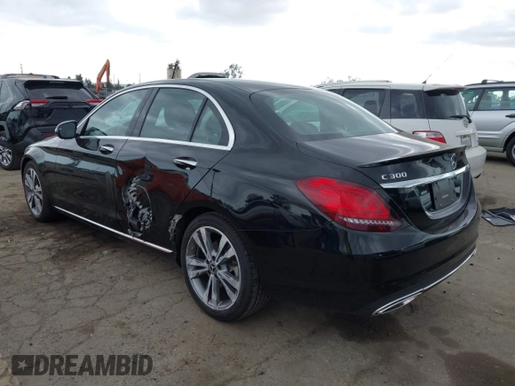 2020 Mercedes-Benz C 300 with VIN WDDWF8DB0LR547049, listed as a IAAI auction lot 41916286 with 41,324 mi miles and . Bid and sale history available at carsss.com. Image 3.