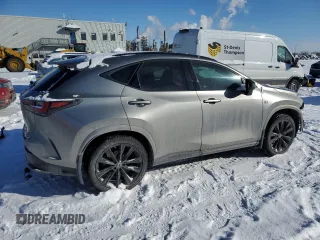 2022 Lexus NX with VIN 2T2KGCEZXNC001579, listed as a Copart auction lot 42125225 with 42,980 mi miles and Salvage Title. Bid and sale history available at carsss.com. Image 3.