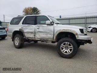 2000 Toyota 4Runner Limited with VIN JT3HN87R6Y0313223, listed as a Copart auction lot 84913694 with 0 mi miles and Salvage Title. Bid and sale history available at carsss.com. Image 4.