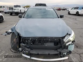 2024 Infiniti Q50 Red Sport 400 with VIN JN1FV7DPXRM660535, listed as a Copart auction lot 82416994 with 2,822 mi miles and Salvage Title. Bid and sale history available at DreamBid. Image 5.