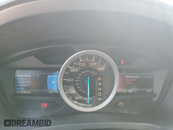 2014 Ford Explorer XLT with VIN 1FM5K7D89EGB88097, listed as a Copart auction lot 59423895 with 214,019 mi miles and Salvage title. Bid and sale history available at DreamBid. Image 9.