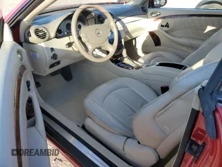 2006 Mercedes-Benz CLK 500 with VIN WDBTK75G06T070481, listed as a Copart auction lot 80626804 with 113,385 mi miles and Salvage Title. Bid and sale history available at DreamBid. Image 8.