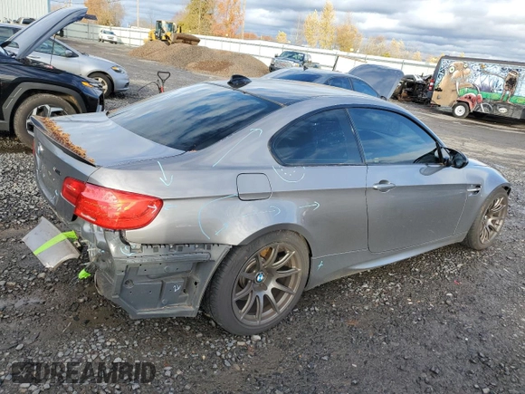 2011 BMW M3 with VIN WBSKG9C51BE646372, listed as a Copart auction lot 80860144 with 89,291 mi miles and Salvage Title. Bid and sale history available at carsss.com. Image 3.