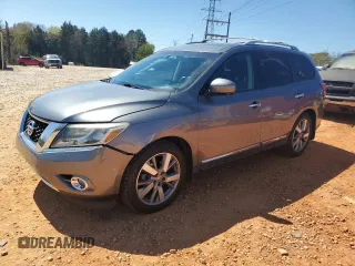 2016 Nissan Pathfinder Platinum with VIN 5N1AR2MN5GC608886, listed as a Copart auction lot 50582035 with 127,089 mi miles and Salvage Title. Bid and sale history available at carsss.com. Image 1.