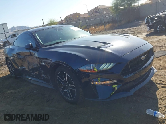 2021 Ford Mustang GT with VIN 1FA6P8CF2M5149397, listed as a IAAI auction lot 41764076 with 22,996 mi miles. Bid and sale history available at carsss.com. Image 6.