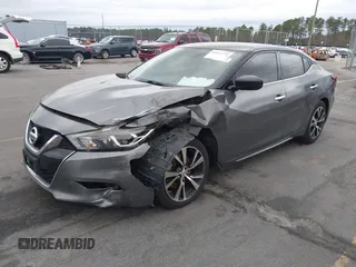 2018 Nissan Maxima SV with VIN 1N4AA6APXJC400203, listed as a IAAI auction lot 41617771 with 107,366 mi miles and . Bid and sale history available at DreamBid. Image 2.