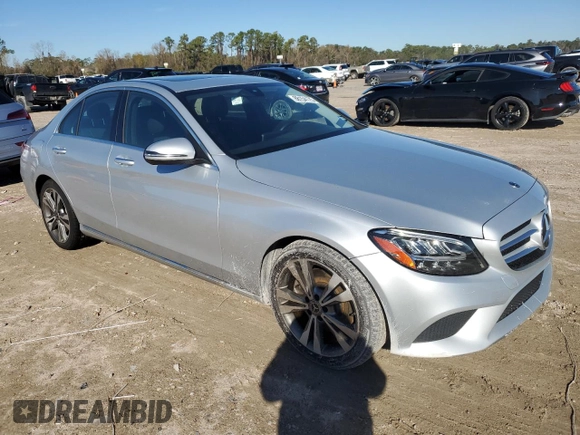 2021 Mercedes-Benz C 300 with VIN W1KWF8DB0MR612936, listed as a Copart auction lot 88154175 with 56,286 mi miles and Salvage Title. Bid and sale history available at carsss.com. Image 4.