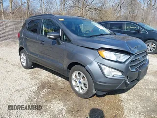 2019 Ford EcoSport SE with VIN MAJ3S2GE7KC301957, listed as a IAAI auction lot 41801182 with 81,525 mi miles and . Bid and sale history available at DreamBid. Image 1.