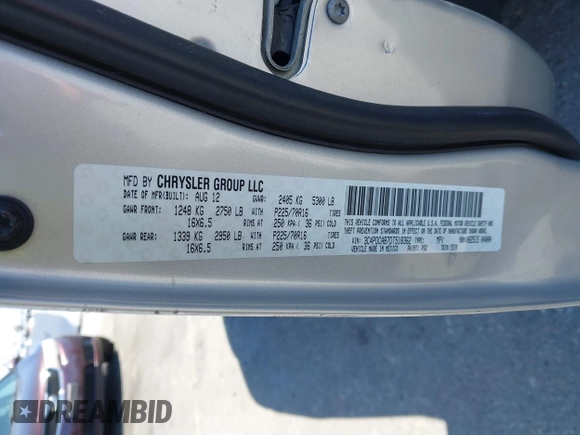 2013 Dodge Journey American Value with VIN 3C4PDCAB7DT518362, listed as a IAAI auction lot 41866876 with 108,773 mi miles and . Bid and sale history available at DreamBid. Image 9.