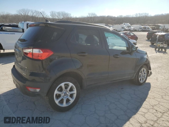 2020 Ford EcoSport SE with VIN MAJ6S3GL4LC376036, listed as a Copart auction lot 84541324 with 66,973 mi miles and Salvage Title. Bid and sale history available at DreamBid. Image 3.