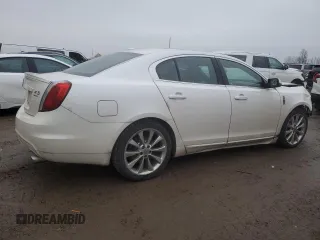 2011 Lincoln MKS EcoBoost with VIN 1LNHL9FT5BG610255, listed as a Copart auction lot 81505834 with 143,380 mi miles and Clean title. Bid and sale history available at DreamBid. Image 3.
