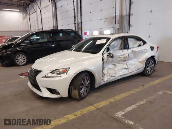 2015 Lexus IS 250 with VIN JTHBF1D27F5047352, listed as a IAAI auction lot 41573703 with 1 mi miles. Bid and sale history available at carsss.com. Image 16.