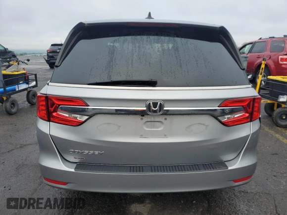 2019 Honda Odyssey EX with VIN 5FNRL6H59KB022682, listed as a Copart auction lot 58787265 with 54,803 mi miles and Salvage title. Bid and sale history available at DreamBid. Image 6.