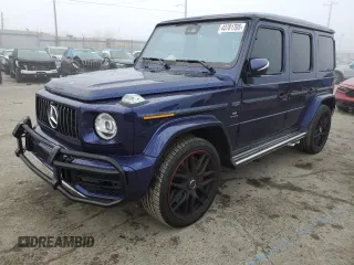 2022 Mercedes-Benz G with VIN W1NYC7HJ2NX450336, listed as a Copart auction lot 43781705 with 26,974 mi miles and Salvage Title. Bid and sale history available at carsss.com. Image 1.