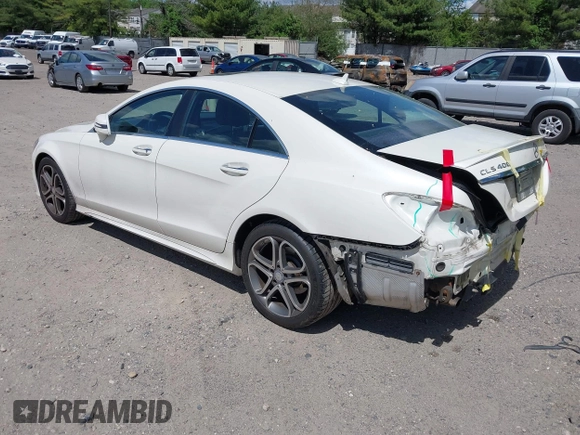 2015 Mercedes-Benz CLS 400 with VIN WDDLJ6HB9FA154511, listed as a IAAI auction lot 42155412 with 88,386 mi miles and . Bid and sale history available at DreamBid. Image 3.