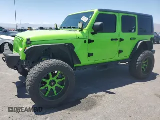 2018 Jeep Wrangler Unlimited Sport с VIN 1C4HJXDG7JW115516, выставлен на аукционе Copart как лот 58231735 с пробегом 52 992 миль миль и Списание • Salvage title. История ставок и продаж доступна на DreamBid. Изображение 1.