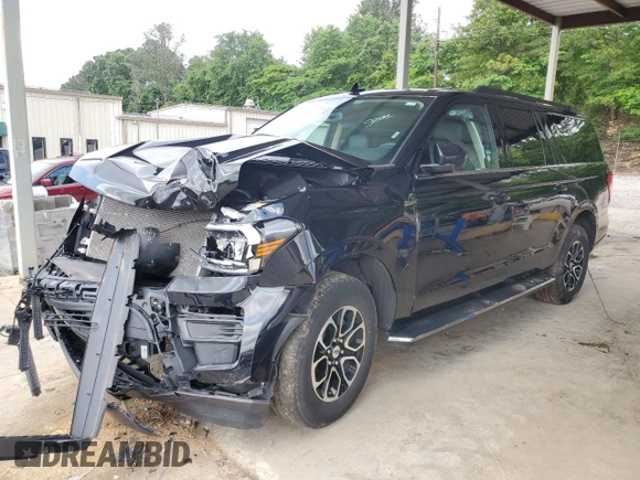2023 Ford Expedition Max XLT z VIN 1FMJK1H83PEA16751, wystawiony jako Copart lot #59703435 z przebiegiem 39 841 mil mil oraz Szkoda całkowita • Salvage title. Historia ofert i sprzedaży dostępna na DreamBid. Obrazek 1.