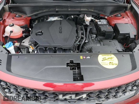 2022 Kia Sorento X-Line S with VIN 5XYRLDLC1NG096248, listed as a Copart auction lot 85910474 with 75,526 mi miles and Salvage Title. Bid and sale history available at DreamBid. Image 12.