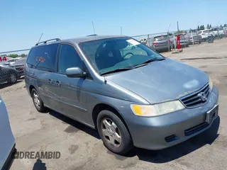 2002 Honda Odyssey EX with VIN 5FNRL18642B026280, listed as a IAAI auction lot 42606027 with 236,941 mi miles and . Bid and sale history available at DreamBid. Image 1.