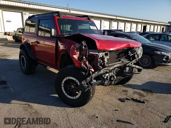 2021 Ford Bronco с VIN 1FMDE5CP4MLA64180, выставлен на аукционе Copart как лот 73194854 с пробегом 54 227 миль миль и Списание • Salvage title. История ставок и продаж доступна на DreamBid. Изображение 12.