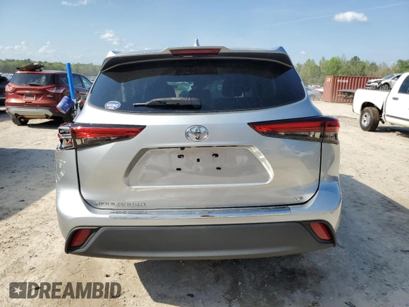 2021 Toyota Highlander L with VIN 5TDZZRAH5MS054628, listed as a Copart auction lot 51449925 with Not provided miles and Salvage title. Bid and sale history available at DreamBid. Image 6.