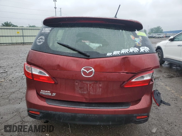 2012 Mazda 5 Touring with VIN JM1CW2CL1C0139300, listed as a Copart auction lot 59616525 with Not provided miles and Salvage title. Bid and sale history available at DreamBid. Image 6.