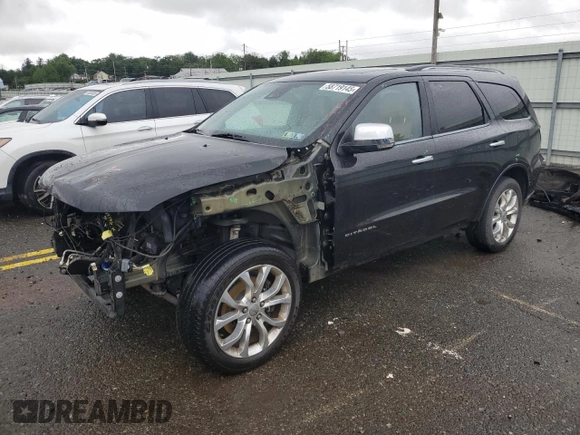 2016 Dodge Durango Citadel with VIN 1C4RDJEG7GC346904, listed as a Copart auction lot 58719145 with 166,786 mi miles and Salvage title. Bid and sale history available at DreamBid. Image 1.