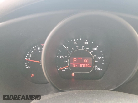 2015 Kia Soul with VIN KNDJN2A27F7121724, listed as a Copart auction lot 51036535 with 57,590 mi miles and Salvage Title. Bid and sale history available at DreamBid. Image 9.