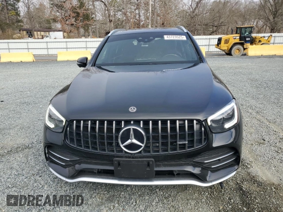 2020 Mercedes-Benz GLC with VIN W1N0G6EB8LF823021, listed as a Copart auction lot 43723525 with 56,069 mi miles and Salvage Title. Bid and sale history available at carsss.com. Image 5.