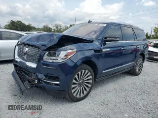 2019 Lincoln Navigator Reserve z VIN 5LMJJ2LT5KEL24983, wystawiony jako Copart lot #55851575 z przebiegiem 42 483 mil mil oraz Szkoda całkowita • Salvage title. Historia ofert i sprzedaży dostępna na DreamBid. Obrazek 1.