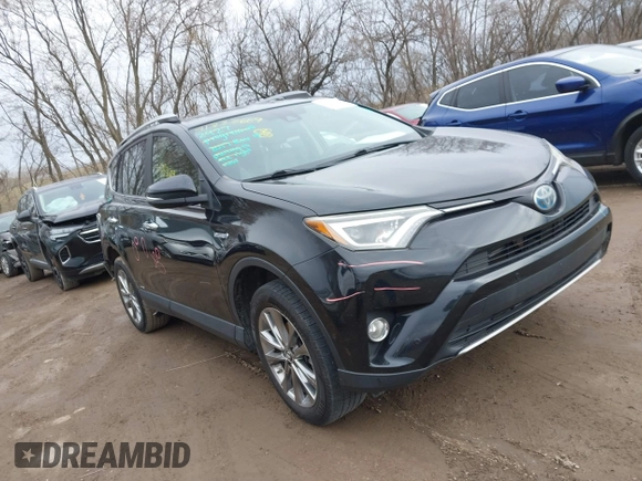 2017 Toyota RAV4 Hybrid Limited with VIN JTMDJREV7HD136797, listed as a IAAI auction lot 41733609 with 131,162 mi miles. Bid and sale history available at carsss.com. Image 1.