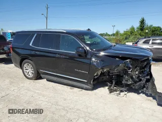 2023 GMC Yukon SLT with VIN 1GKS2BKD6PR486337, listed as a Copart auction lot 58232134 with 3,112 mi miles and Salvage Title. Bid and sale history available at carsss.com. Image 4.