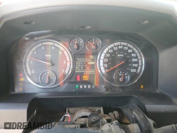 2012 Ram 2500 ST с VIN 3C6TD5CT7CG114976, выставлен на аукционе Copart как лот 56171495 с пробегом 228 107 миль миль и Списание • Salvage title. История ставок и продаж доступна на DreamBid. Изображение 9.