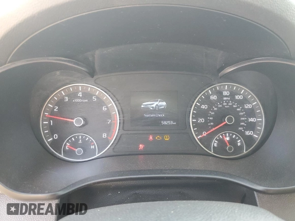 2019 Kia Optima LX z VIN 5XXGT4L31KG329150, wystawiony jako Copart lot #59225935 z przebiegiem 58 253 mil mil oraz Szkoda całkowita • Salvage title. Historia ofert i sprzedaży dostępna na DreamBid. Obrazek 9.