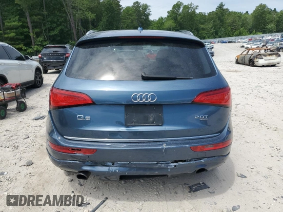 2015 Audi Q5 Premium Plus with VIN WA1LFAFP9FA014627, listed as a Copart auction lot 62729125 with 115,606 mi miles and Clean title. Bid and sale history available at DreamBid. Image 6.
