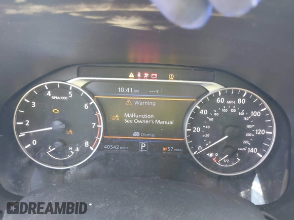 2019 Nissan Altima 2.5 SV with VIN 1N4BL4DV1KC104369, listed as a IAAI auction lot 41933069 with 40,542 mi miles. Bid and sale history available at carsss.com. Image 7.