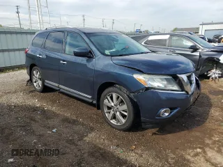 2014 Nissan Pathfinder S z VIN 5N1AR2MM9EC625291, wystawiony jako Copart lot #55962045 z przebiegiem 151 750 mil mil oraz Szkoda całkowita • Salvage title. Historia ofert i sprzedaży dostępna na DreamBid. Obrazek 4.