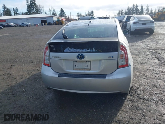 2013 Toyota Prius One with VIN JTDKN3DU6D5603472, listed as a IAAI auction lot 41808870 with 213,784 mi miles. Bid and sale history available at carsss.com. Image 16.