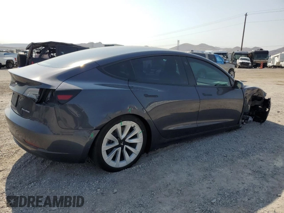 2021 Tesla Model 3 Long Range z VIN 5YJ3E1EB0MF005205, wystawiony jako Copart lot #63552954 z przebiegiem 24 691 mil mil oraz Szkoda całkowita • Salvage title. Historia ofert i sprzedaży dostępna na DreamBid. Obrazek 3.